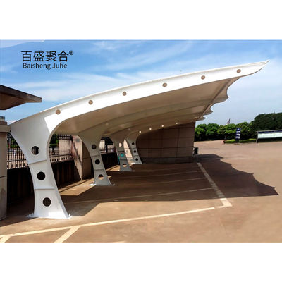 Moderno pré-fabricado canopy sombra de metal para motocicleta e armazenamento de bicicleta branco em pó revestido quadro