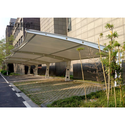 Moderno pré-fabricado canopy sombra de metal para motocicleta e armazenamento de bicicleta branco em pó revestido quadro