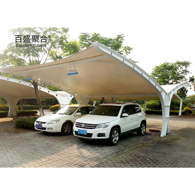 Moderno pré-fabricado canopy sombra de metal para motocicleta e armazenamento de bicicleta branco em pó revestido quadro