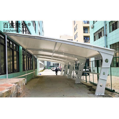 Tecido de mmbrane PVDF/PTFE acabamento de velas de aço Metal Carport Canopy