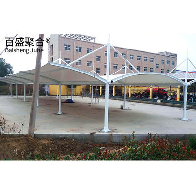 Tecido de mmbrane PVDF/PTFE acabamento de velas de aço Metal Carport Canopy