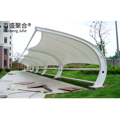 Tecido de mmbrane PVDF/PTFE acabamento de velas de aço Metal Carport Canopy