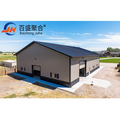 Painel Sandwich de Isolamento Estrutura de Aço Pre-Engenharia Pesada Garagem de Carros Prefabricada