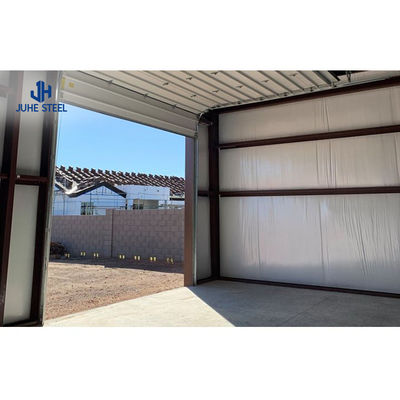 Construção rápida de telhado de painel de sanduíche Garagem de carro móvel com viga de aço sólida em forma de H