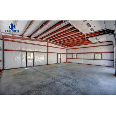 Construção rápida de telhado de painel de sanduíche Garagem de carro móvel com viga de aço sólida em forma de H
