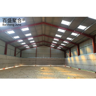 Construção de estruturas metálicas pré-fabricadas agrícolas de aço personalizáveis com serviço de dobra