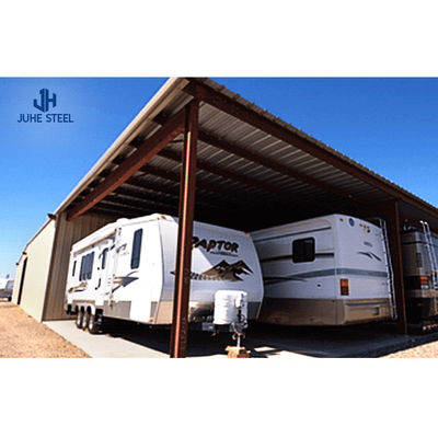 Q235 Q235B Q345 Carportes com telhado metálico com isolamento térmico de grau com design dobrável e serviço de solda