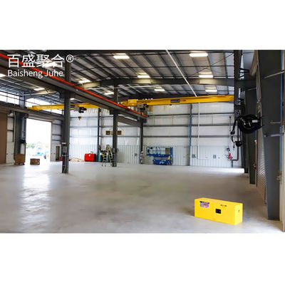 Q235/Q345B Grau Metal pré-fabricado de Design Self-Storage Shed para Engenharia de Armazém