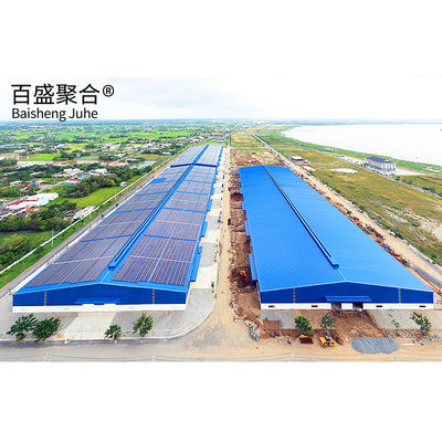 Q235/Q345B Grau Metal pré-fabricado de Design Self-Storage Shed para Engenharia de Armazém